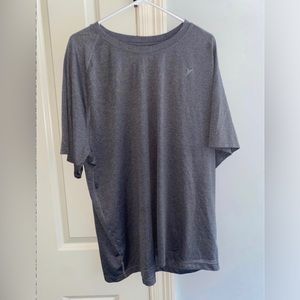 Old Navy Active men's quick dry shirt workout gym run Grey Sz 2XL